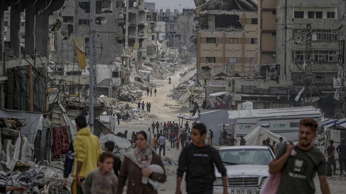 Gaza destrozada por la guerra.