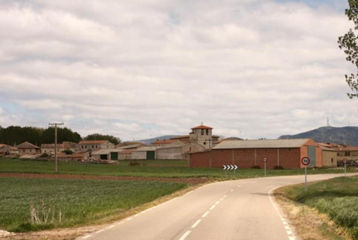 Vue de l'entrée de Nebreda, à Burgos, dont le bar est loué gratuitement et offre 400 euros par mois à ceux qui le gèrent.