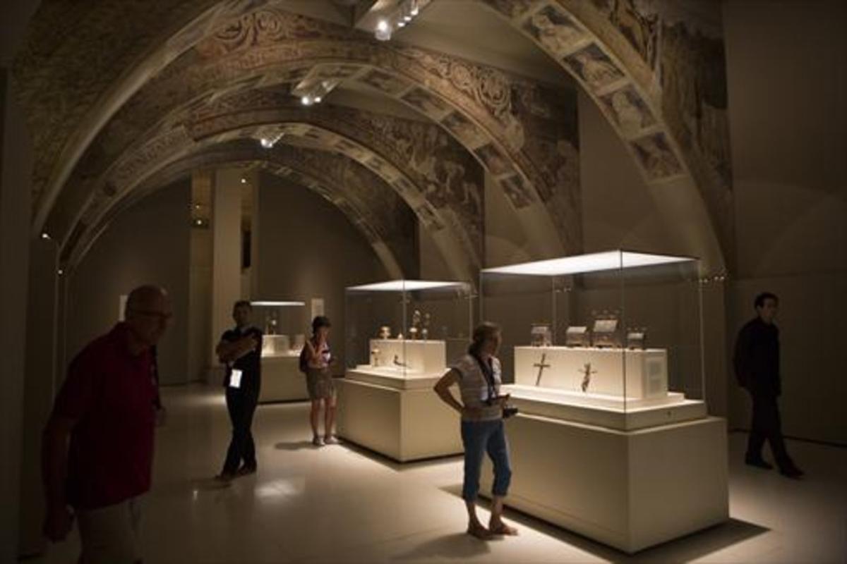 Les peintures murales de la salle du chapitre Sijena, dans le MNAC.