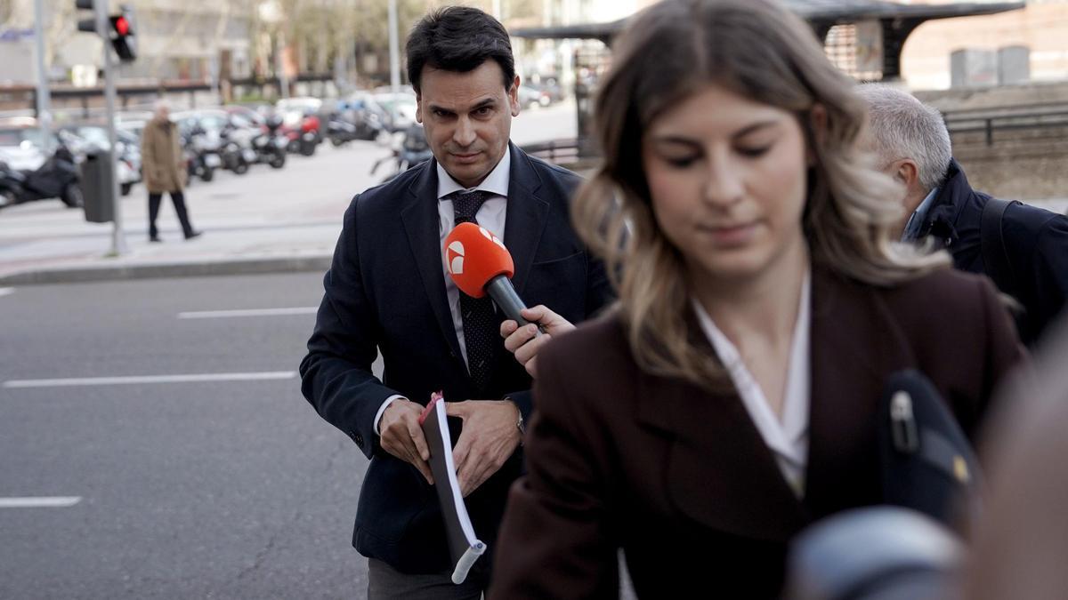Alberto González Amador, novio de Ayuso, a la llegada a los juzgados de Plaza Castilla.