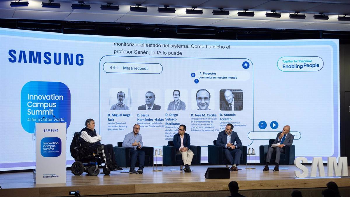 Mesa redonda Innovation Campus Summit. AI for a Better World de Samsung.