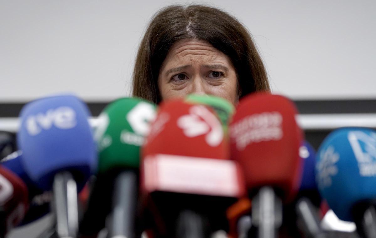 Leire Díez, lors de son apparition.