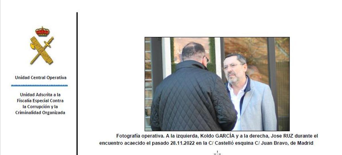 Image de l'homme d'affaires José Ruz avec Koldo García