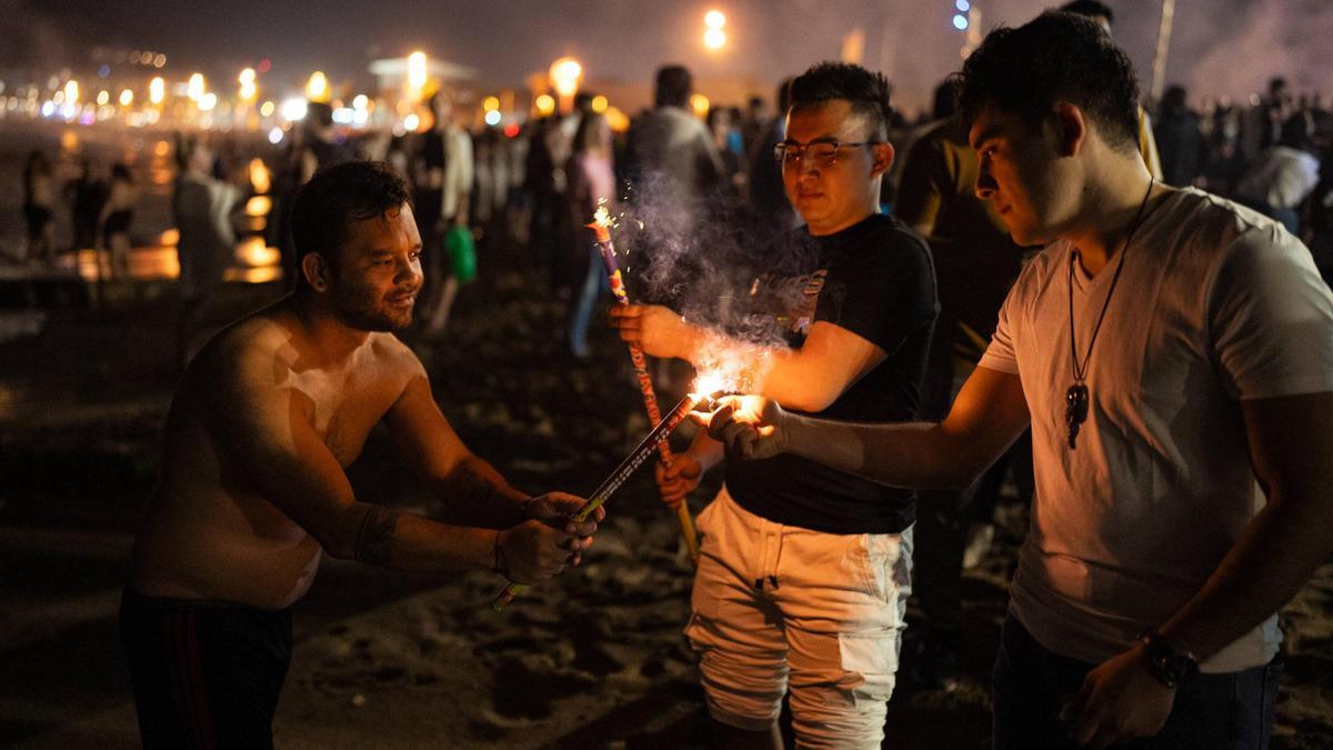 La verbena de Sant Joan en Barcelona