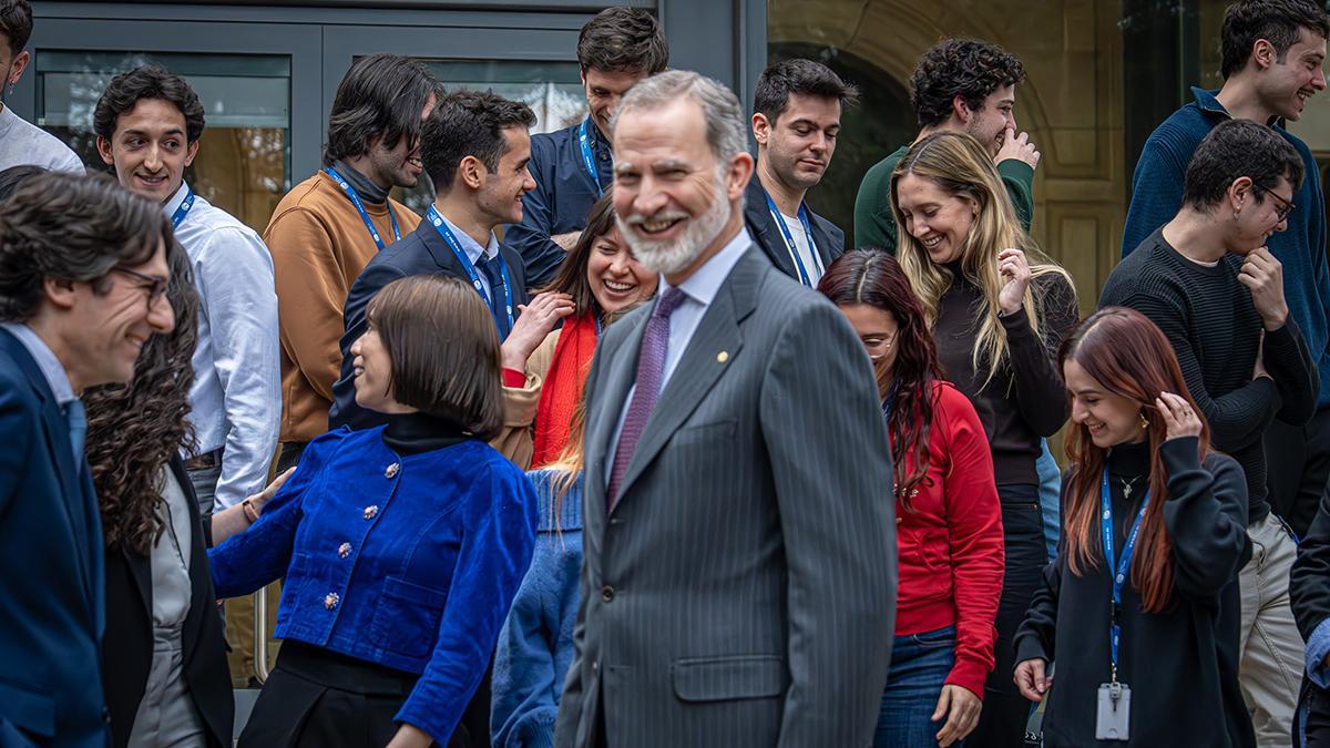 El rey Felipe VI durante su visita al Barcelona Supercomputing Center (BSC-CNS), en Barcelona, en marzo del 2025.