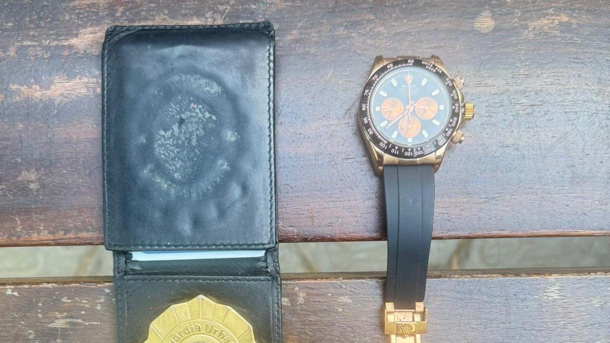 Imagen del reloj robado y recuperado por la Urbana