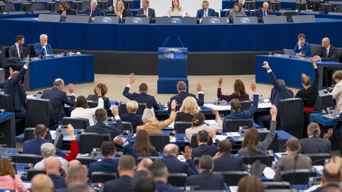 Archivo - Sesión plenaria del Parlamento Europeo en Estrasburgo