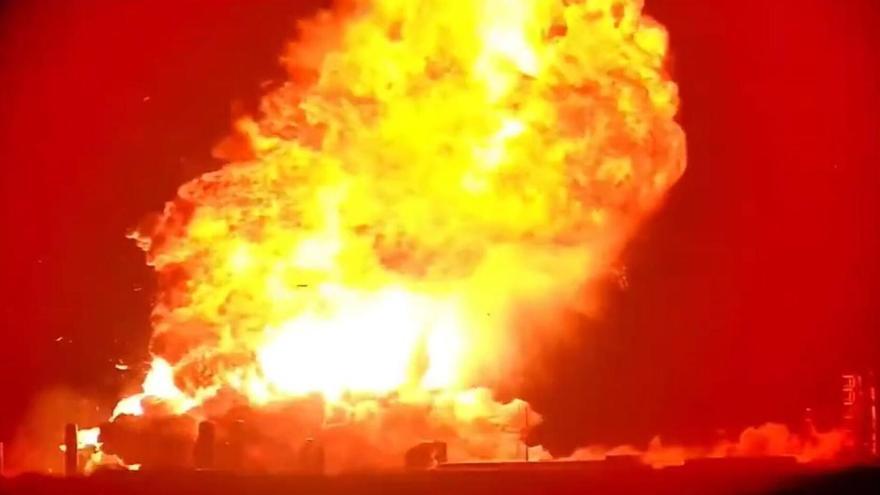 Explosión del cohete de Elon Musk Starship.