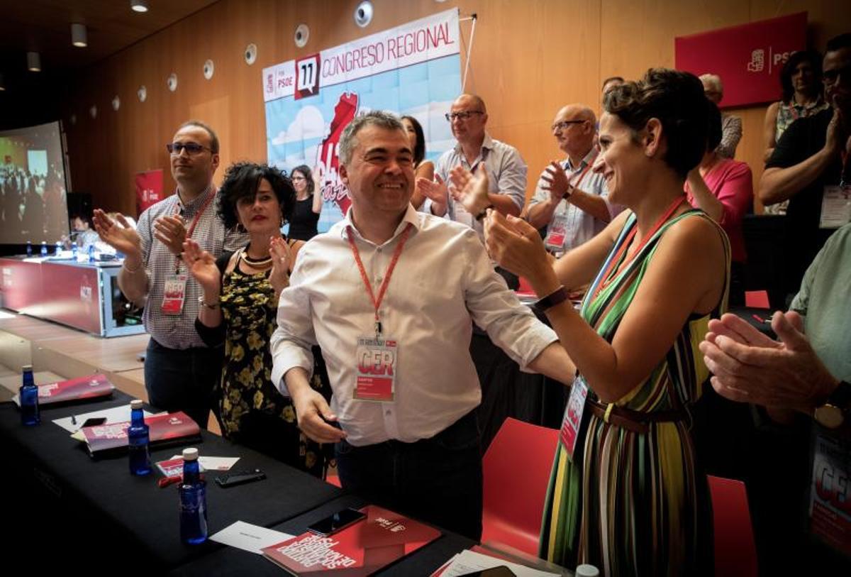 29 juillet 2017. Santos Cerdán ouvre son dernier Congrès en tant que secrétaire à l'Organisation des Socialistes de Navarre.