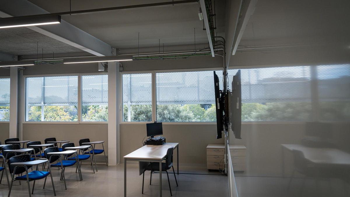 Aula de la Universitat de Barcelona (UB).