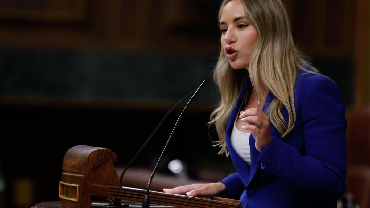 La diputada del PP Noelia Núñez en el Pleno del Congreso de los Diputados.