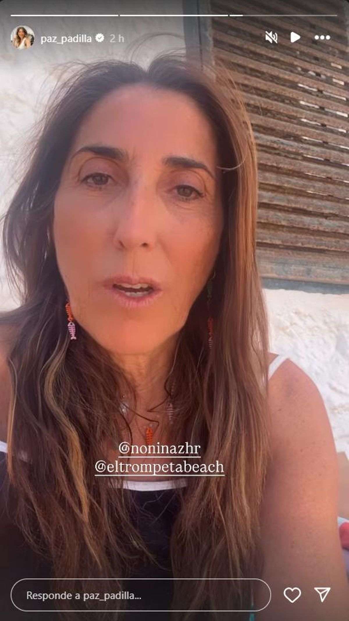 L'histoire d'Instagram de Padilla, remerciant les gens