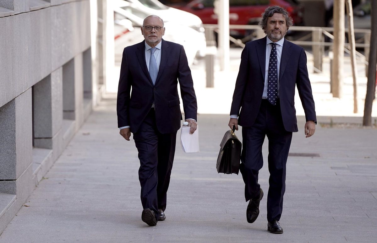 Javier Herreros, ancien directeur général des routes, à son arrivée à la Cour nationale