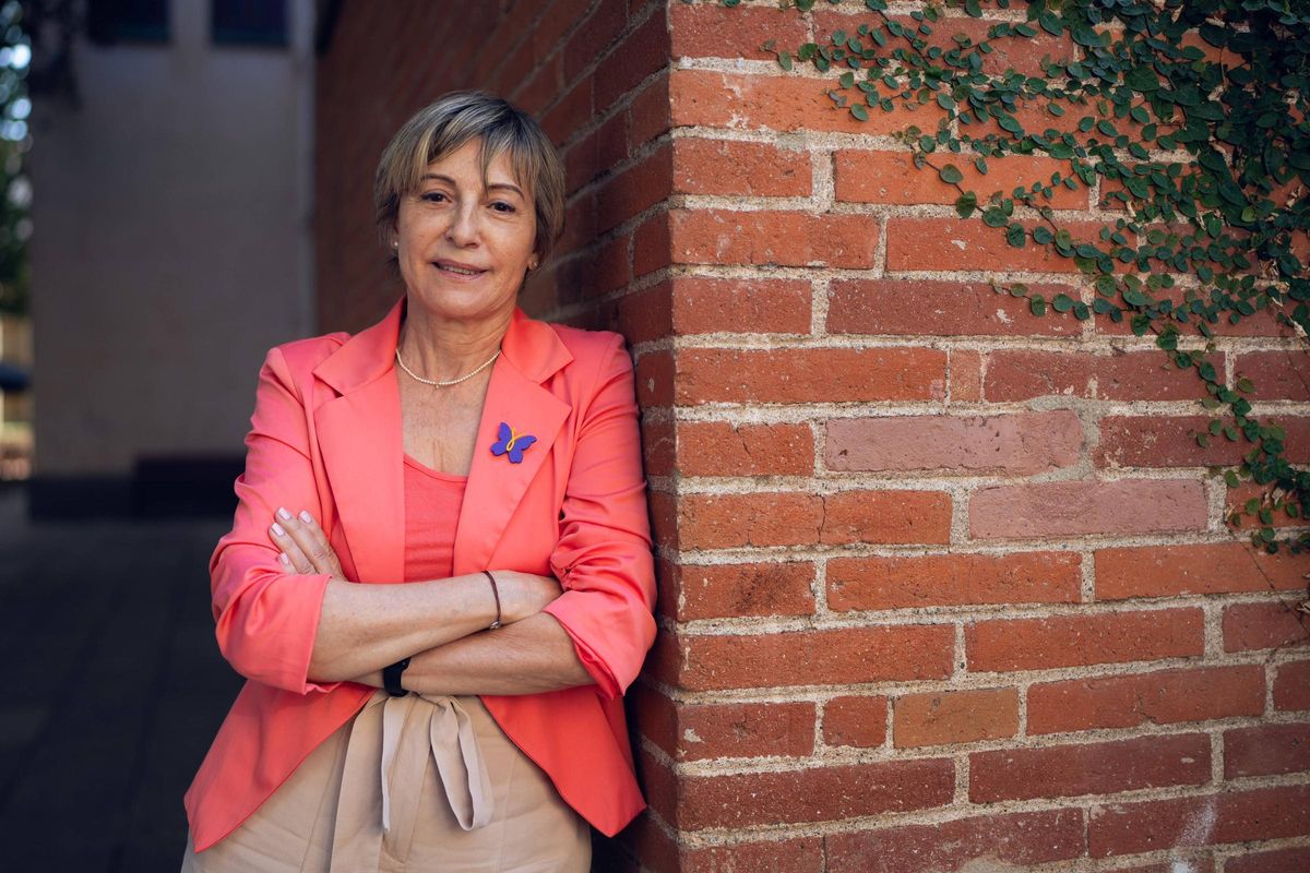 L'ancien président du Parlement Carme Forcadell (ERC) à Els Jardinets de Sabadell.