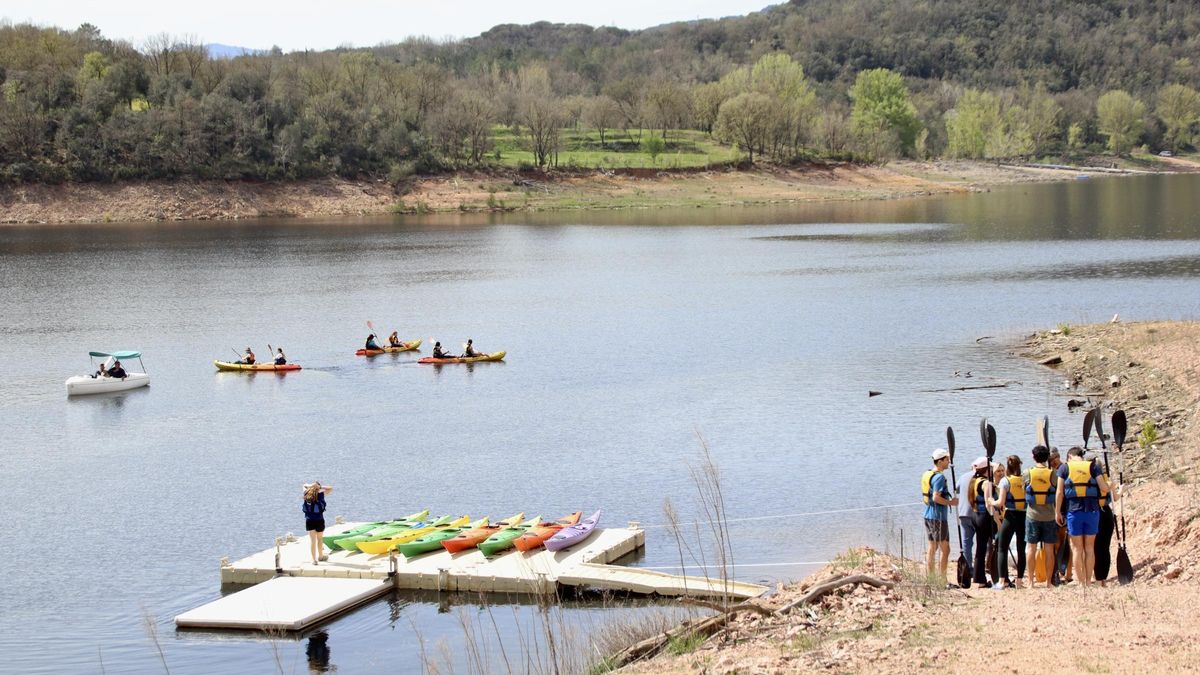 El embalse de Sau, en abril.