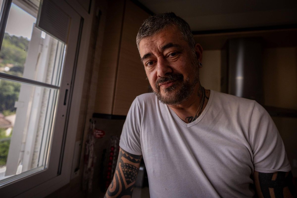 Toni Moog, à la maison, lors de l'entretien avec El Periódico.