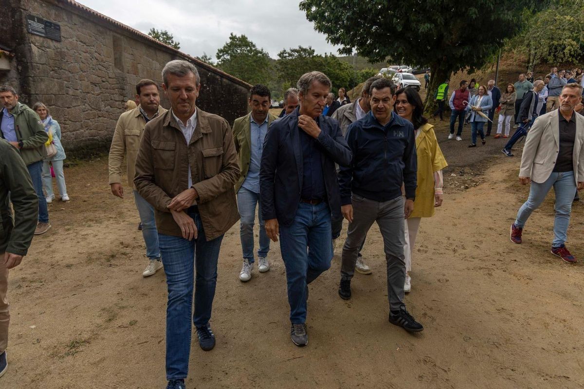 Feijóo inaugure le cours politique avec Rueda à Cardedo.
