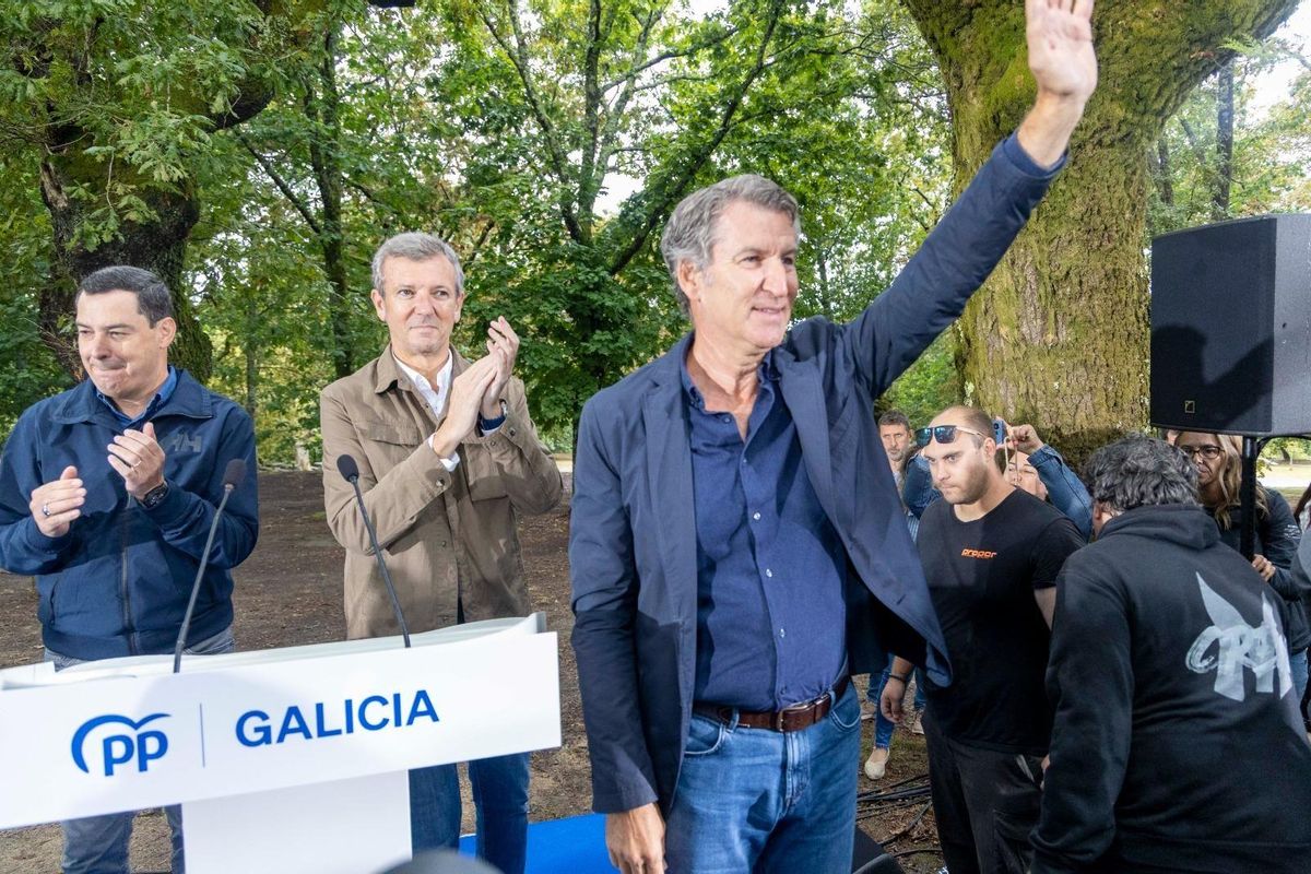 Feijóo inaugure le cours politique avec Rueda à Cardedo.