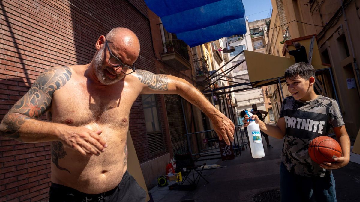 La ola de calor azota este lunes a Barcelona