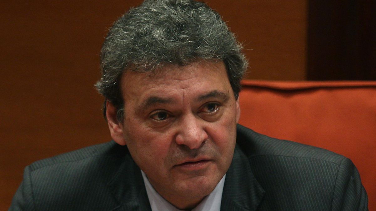 El comunicador Eduard Berraondo, en una intervención en el Parlament cuando era consejero de la CCMA