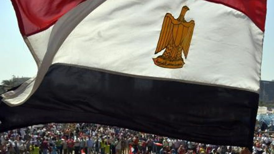 Bandera de Egipto.