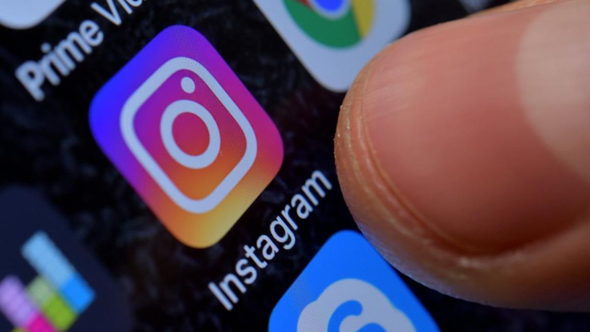 Aplicación de Instagram en un móvil