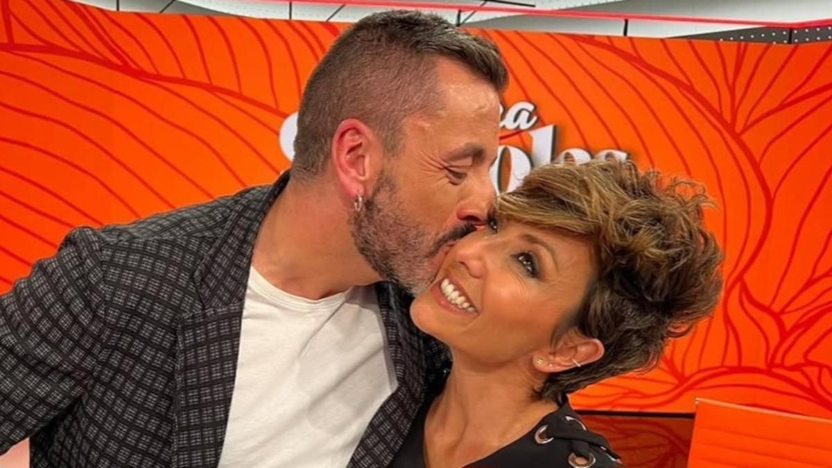 Sonsoles Óenga y Javier Cid en el plató de 'Y Ahora Sonsoles'