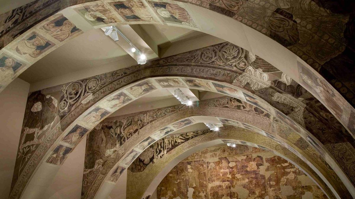 Pinturas de la Sala Capitular de Sijena, datadas entre 1196 y 1208.