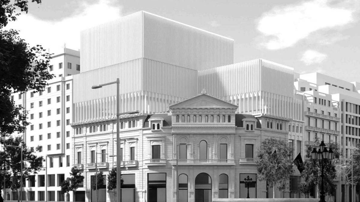 Los volúmenes previstos en el proyecto avalado por el ayuntamiento, que superan incluso a los edificios colindantes.