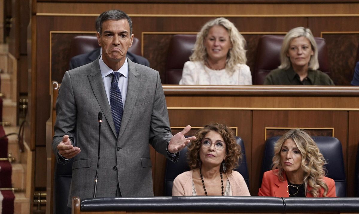 Pedro Sánchez, dans la session de contrôle.