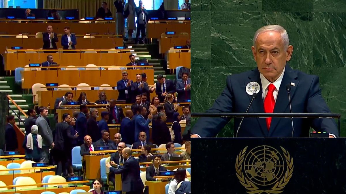 Abucheos a Netanyahu antes de empezar su discurso en la Asamblea General de la ONU