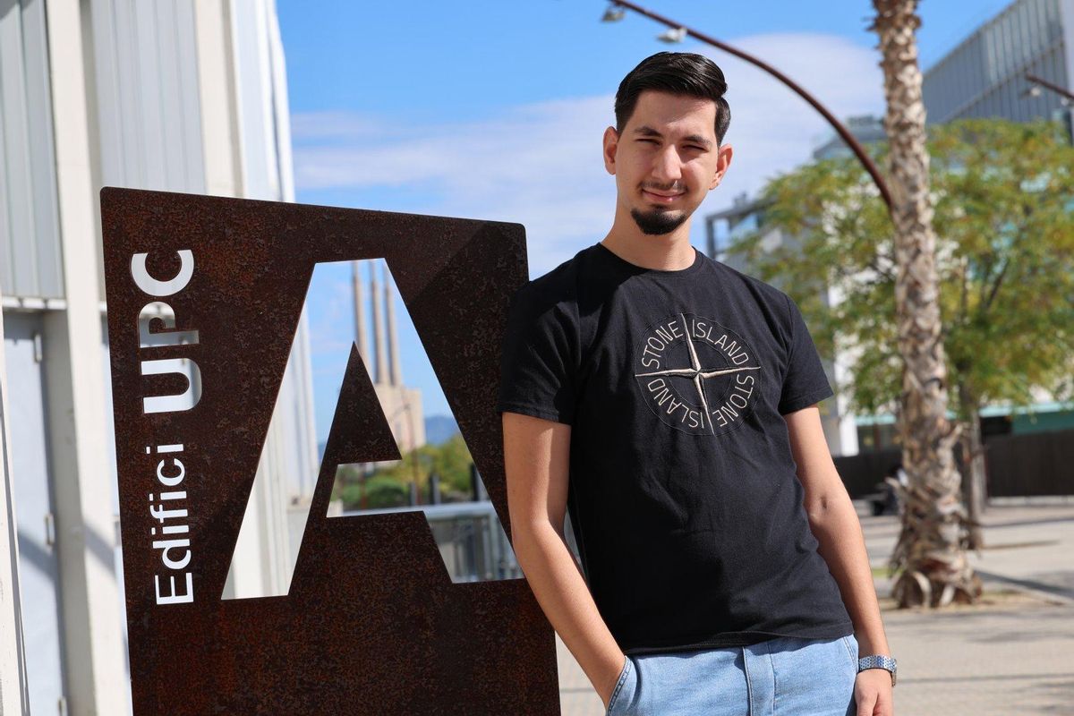 José Heredia González, sur le campus Diagonal-Besòs de l'UPC.
