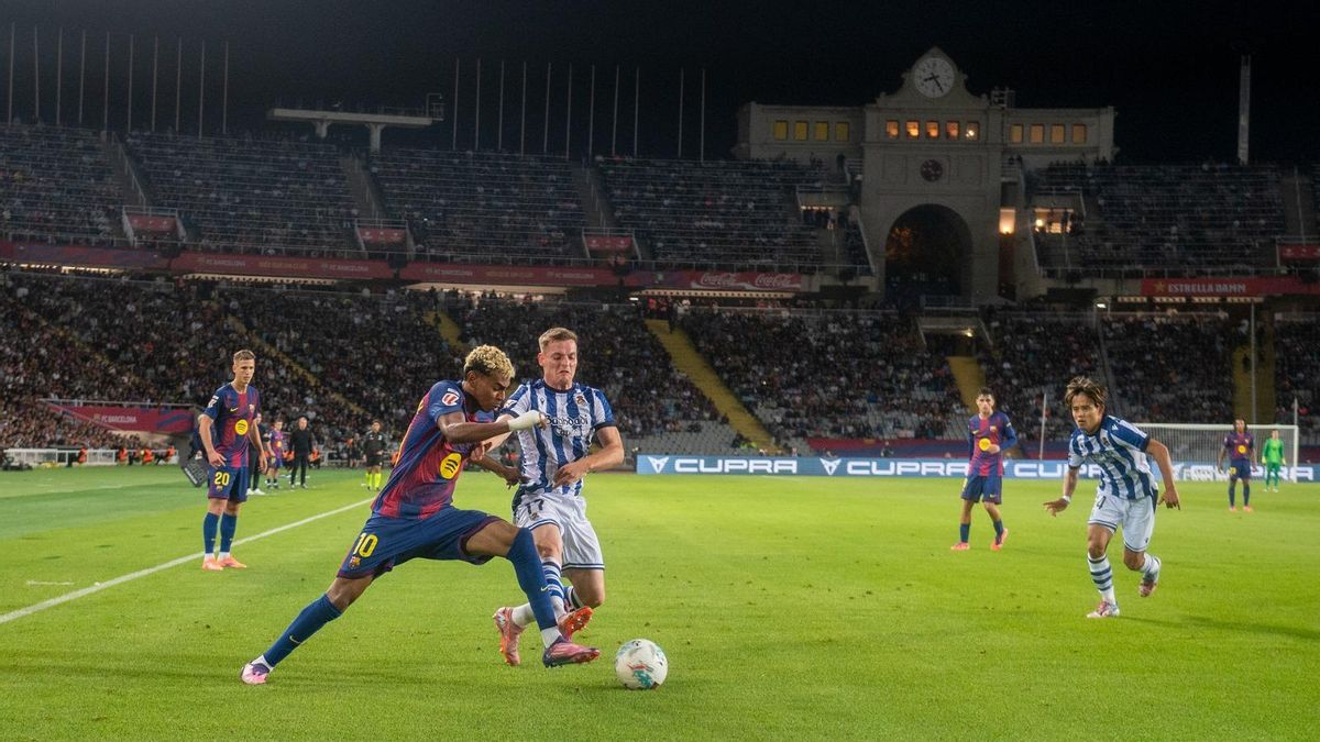 Lamine Yamal, à Montjuïc.