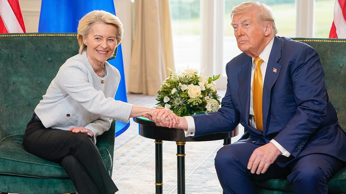Ursula von der Leyen y Donald Trump