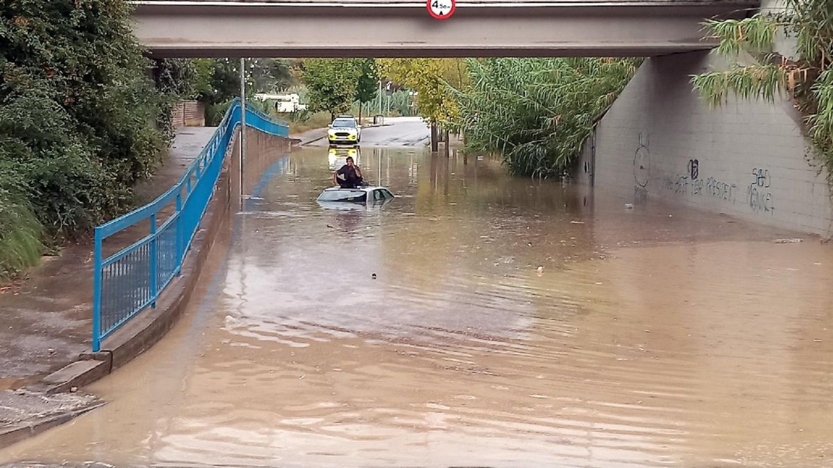 Las fuertes lluvias en Catalunya sacuden Montserrat y dificultan la movilidad en el Bages
