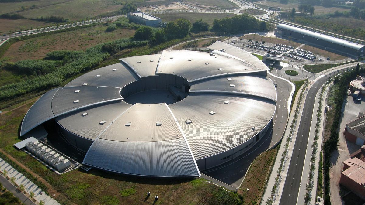 Vista aérea del Sincrotrón ALBA, en Cerdanyola del Vallès.