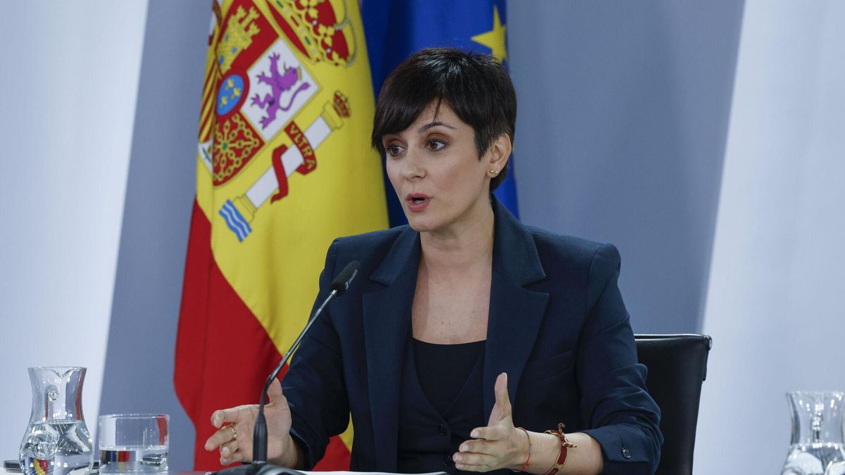 La ministra de Vivienda y Agenda Urbana, Isabel Rodríguez durante una rueda de prensa