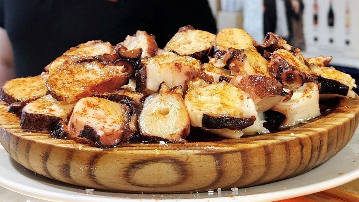 Portion de poulpe 'a feira' d'El Celler del Vermut.