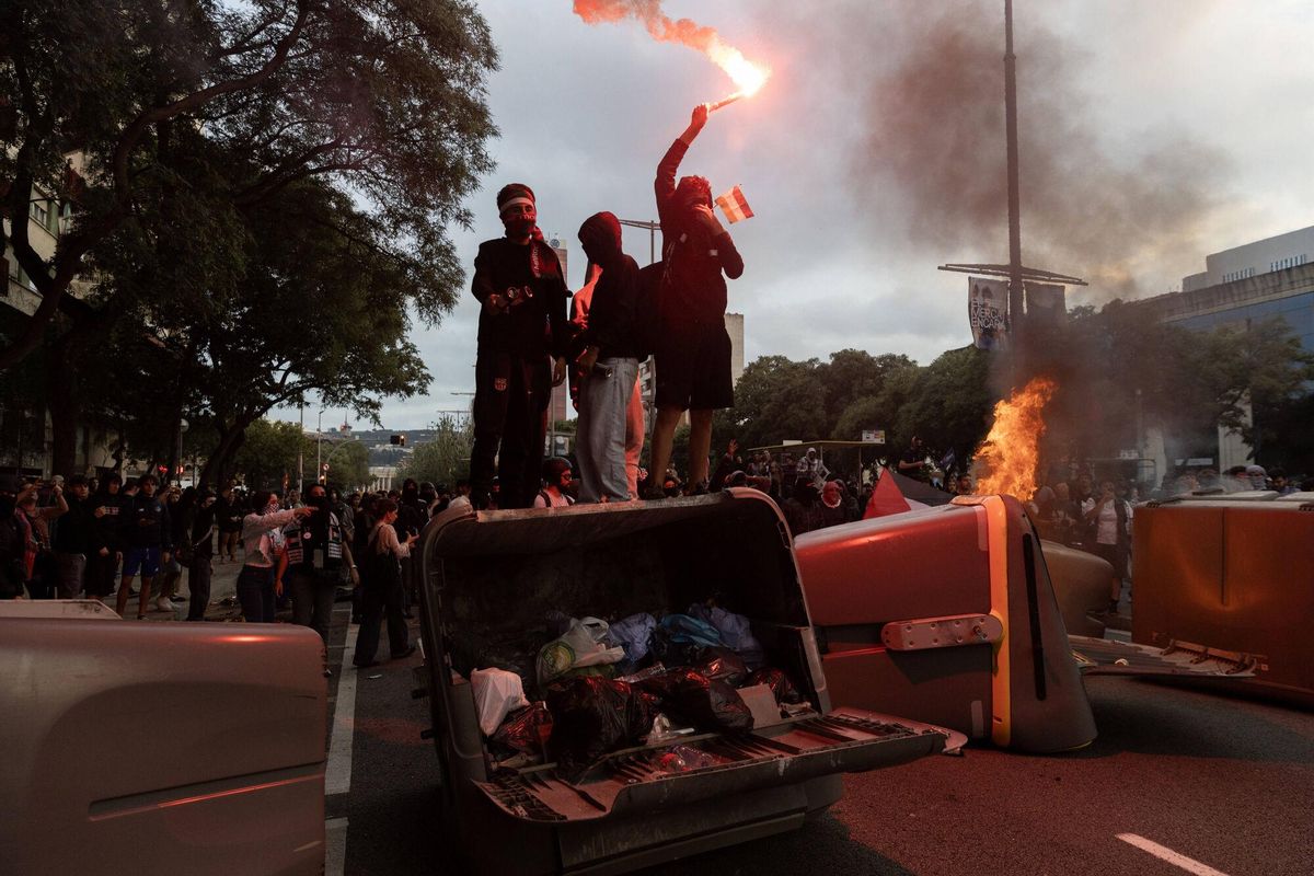 Altercations lors de la manifestation pour la Palestine à Barcelone, le 15 octobre 2025