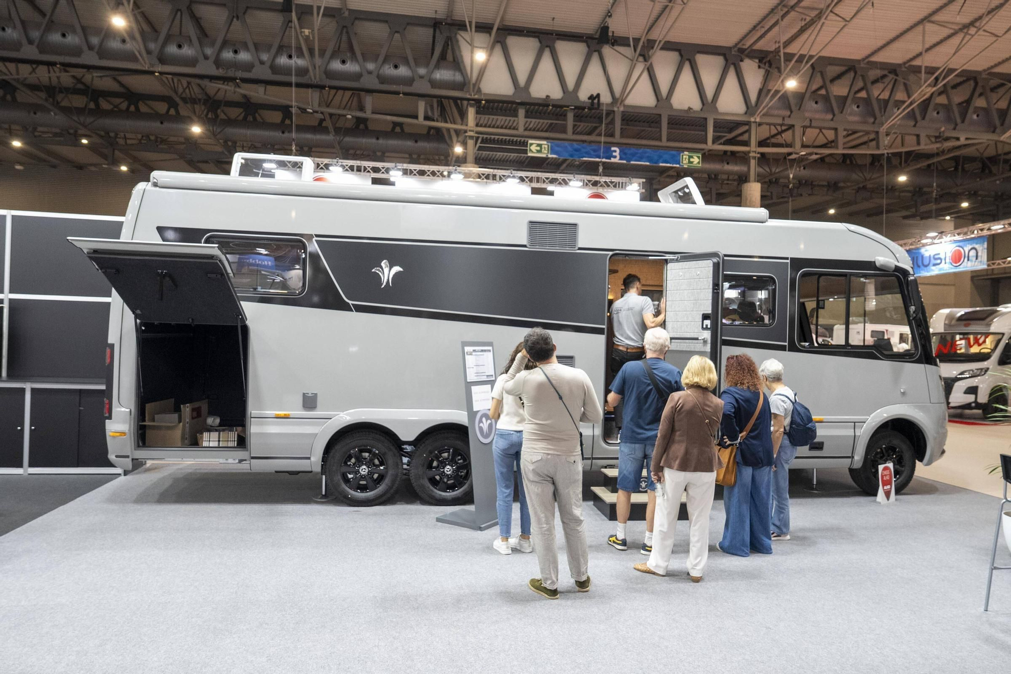Autocaravana de lujo Niesmann en el Salón del Caravaning en la Fira de l’Hospitalet 2025.