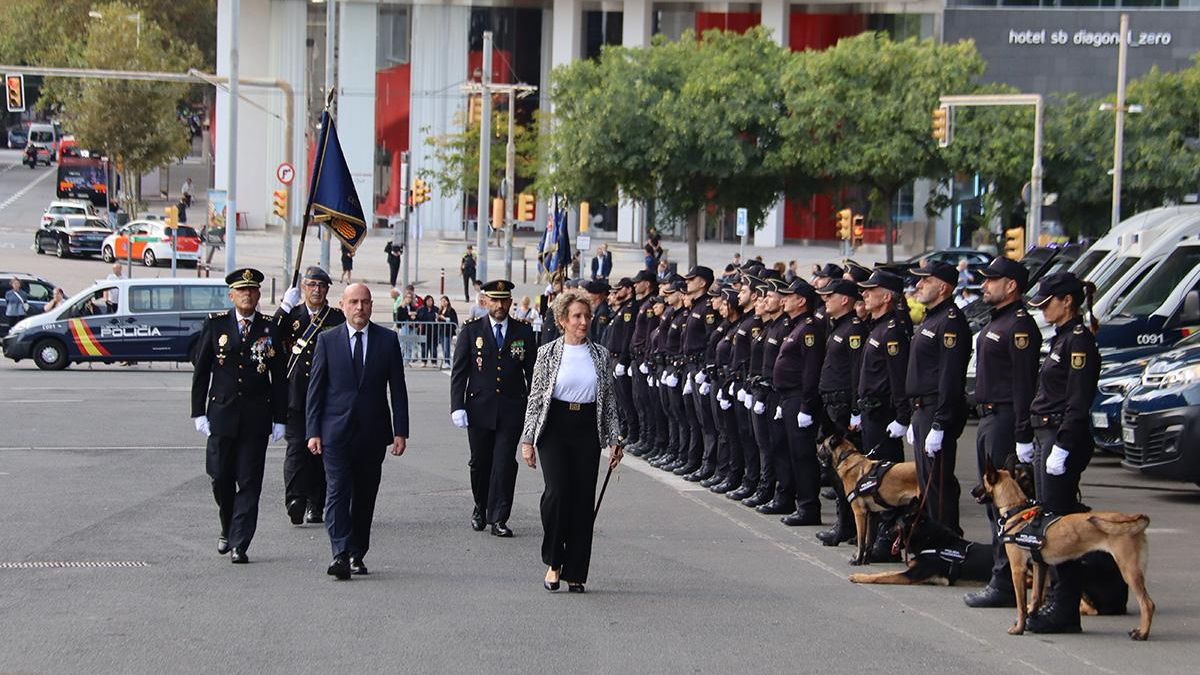 Carlos Prieto y Aina Calvo, este jueves en Barcelona.