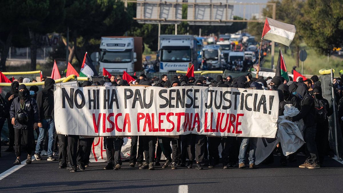 Huelga general en Catalunya contra el genocidio en Palestina