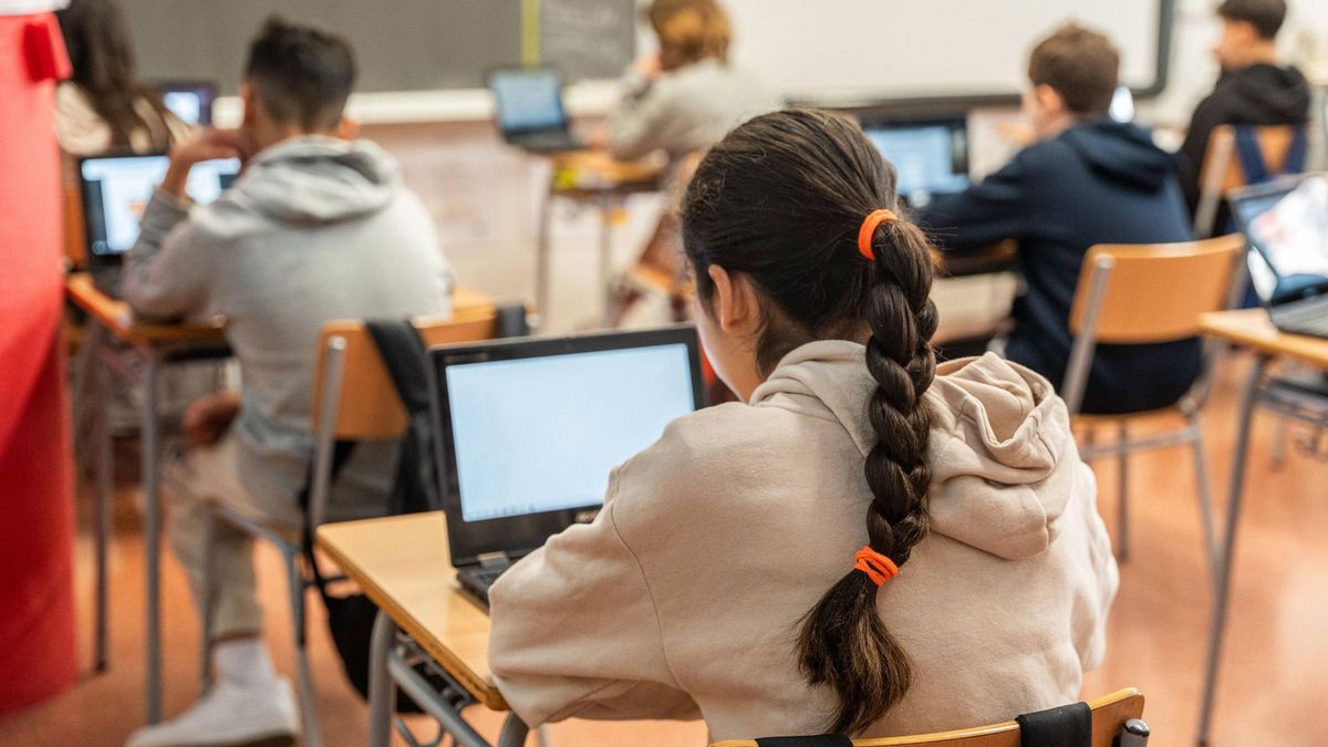 Alumnado en un instituto catalán, el curso pasado.