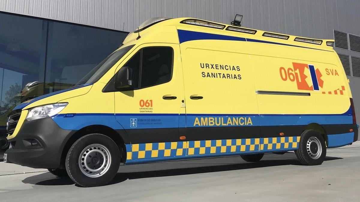 Una ambulancia del 061 Galicia, en una imagen de archivo.