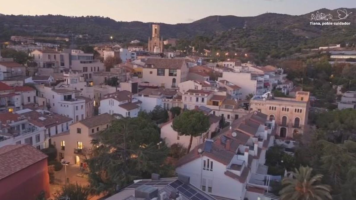 La localidad de Tiana, en el Barcelonès