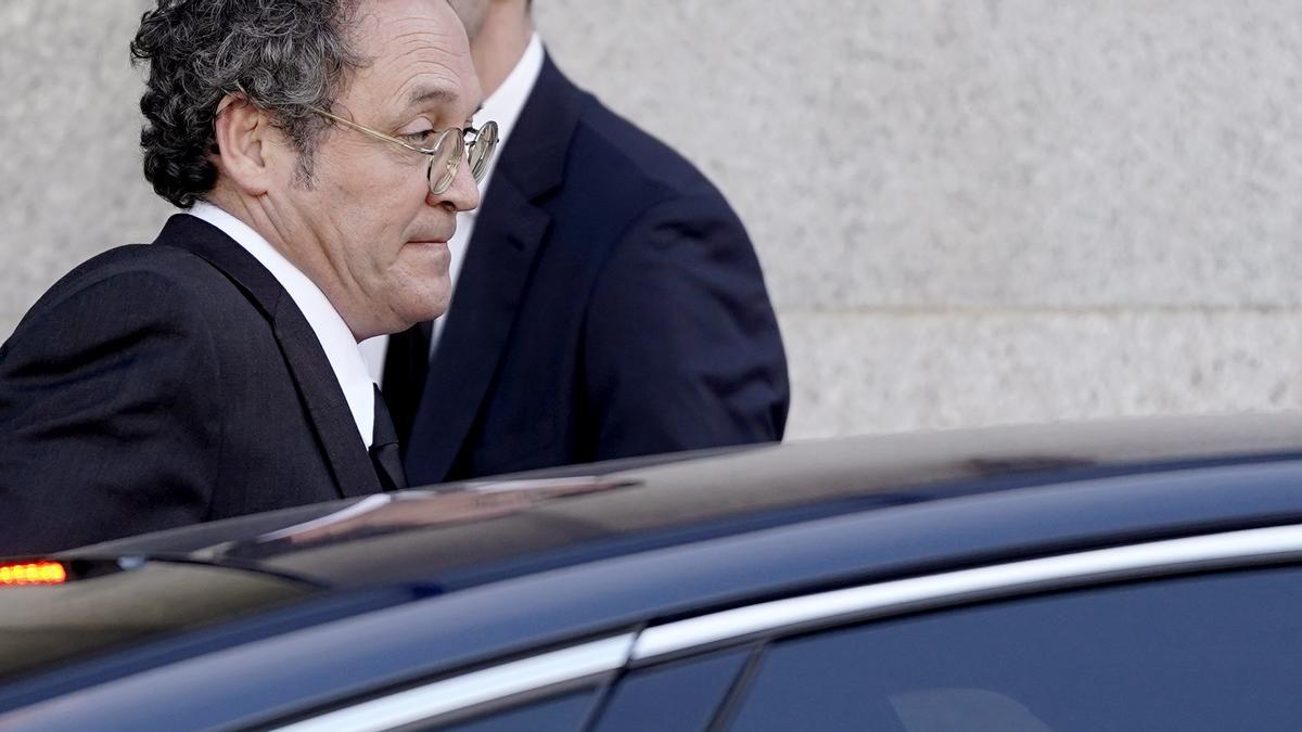 Álvaro García Ortiz, Fiscal General del Estado, sale del Tribunal Supremo.