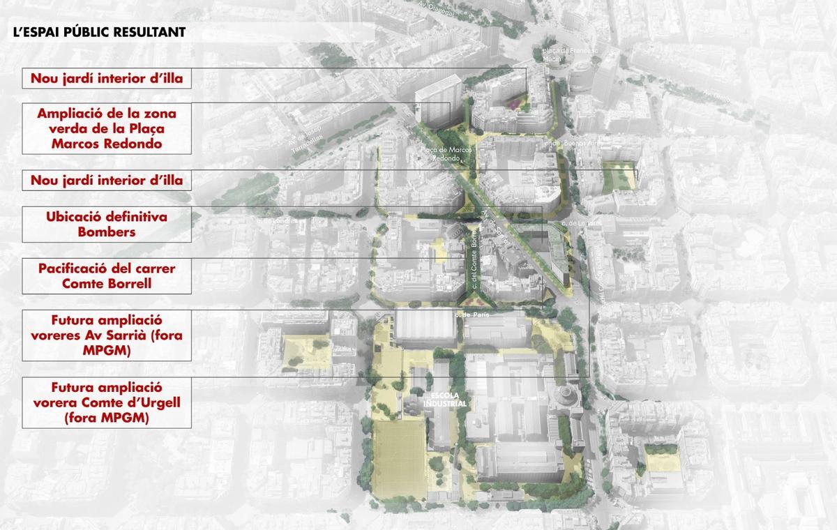 L'emplacement définitif de la nouvelle caserne de pompiers de l'Eixample approuvé