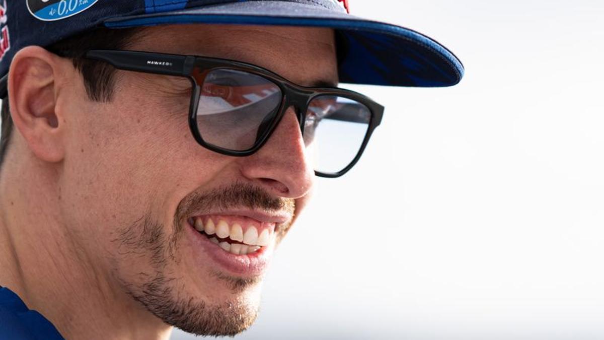 Àlex Márquez (Ducati), ya subcampeón del mundo de MotoGP, ayer, en Cheste (Valencia).