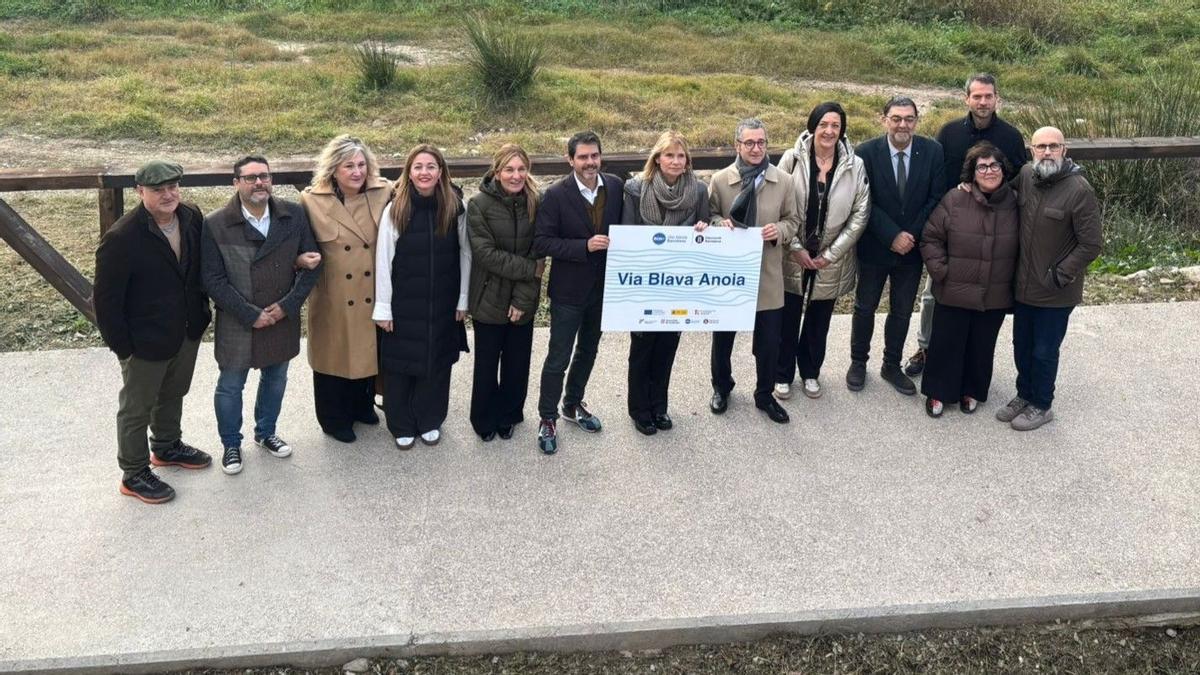 Inauguration du premier tronçon de la Via Blava Anoia