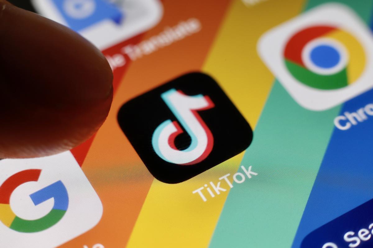 Le logo de l'application TikTok.
